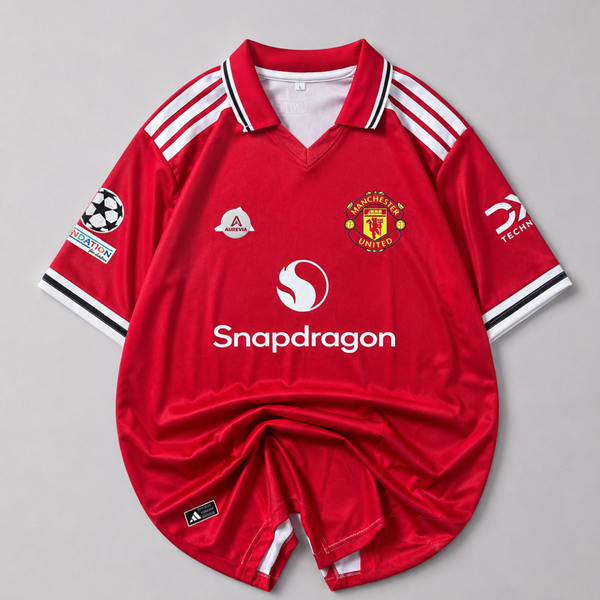MANCHESTER UNITED HOME 26-27 | EMBROIDERY HALF SLEEVES