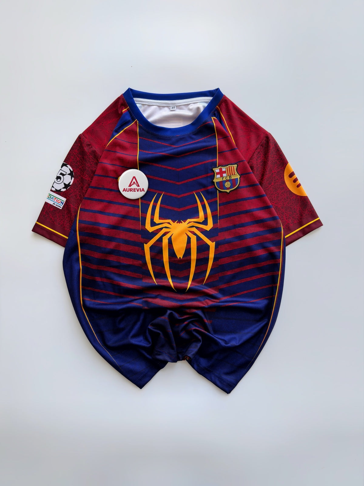 FC BARCELONA x SPIDERMAN KIT | EMBROIDERY HALF SLEEVES