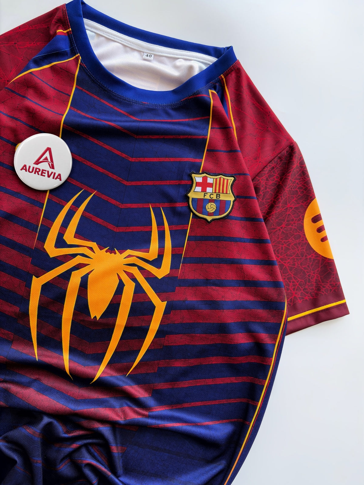 FC BARCELONA x SPIDERMAN KIT | EMBROIDERY HALF SLEEVES