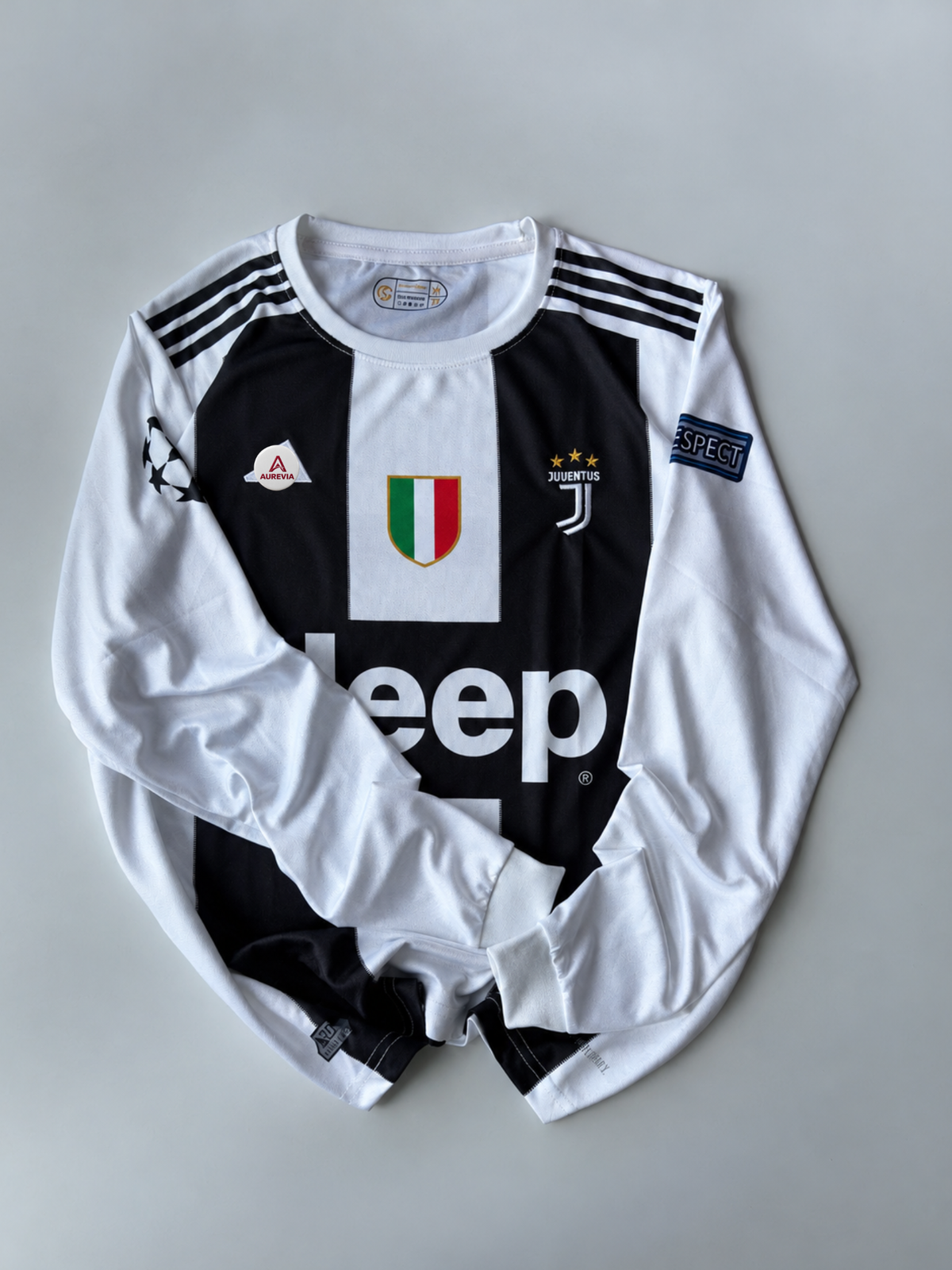 JUVENTUS HOME KIT | EMBROIDERY FULL SLEEVES