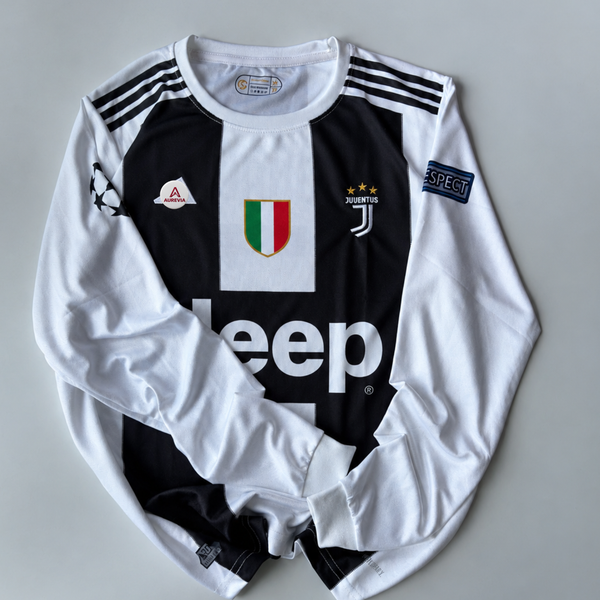 JUVENTUS HOME KIT | EMBROIDERY FULL SLEEVES