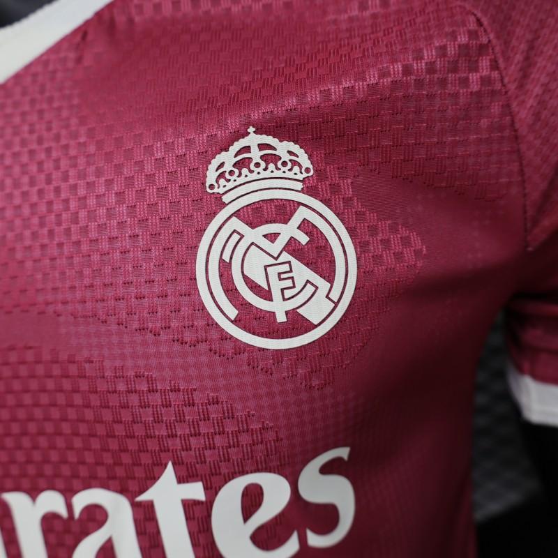 REAL MADRID THIRD KIT 26/27 BURGUNDY RED - PLAYER VERSION