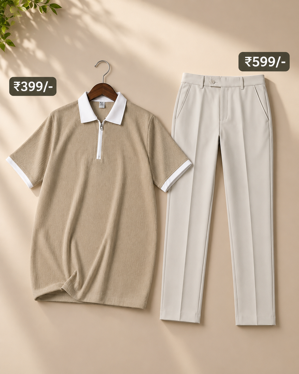 Formal pant + Polo T-shirt