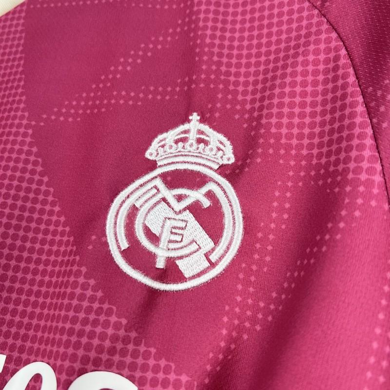 REAL MADRID THIRD 26/27 BURGUNDY RED MASTER VERSION JERSEY WITH LOGO