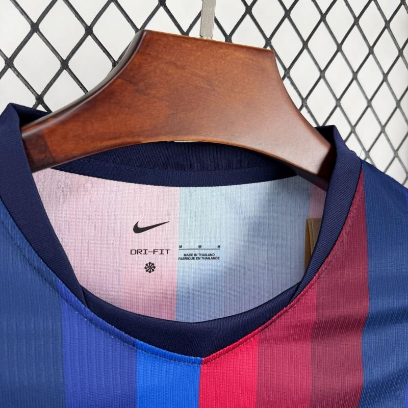 FC BARCELONA HOME 26/27 DEEP BLUE & RED STRIPE MASTER VERSION JERSEY WITH LOGO