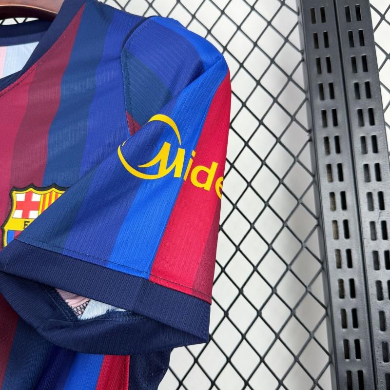 FC BARCELONA HOME 26/27 DEEP BLUE & RED STRIPE MASTER VERSION JERSEY WITH LOGO