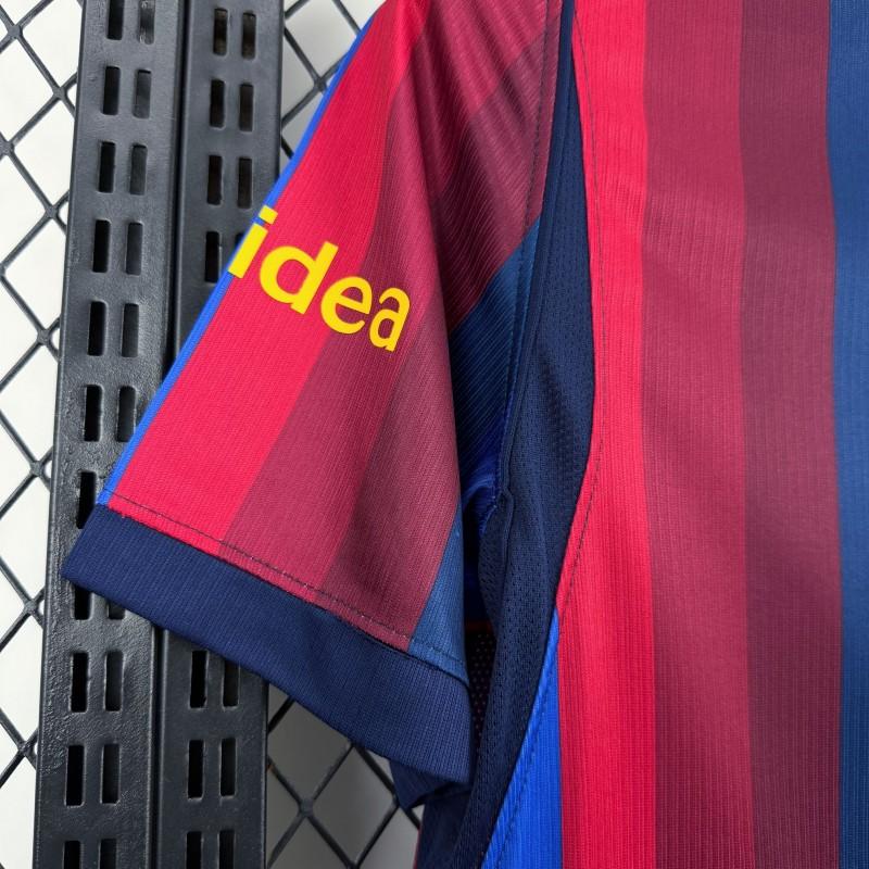 FC BARCELONA HOME 26/27 DEEP BLUE & RED STRIPE MASTER VERSION JERSEY WITH LOGO