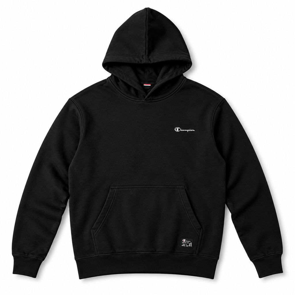 BLACK PLAIN HOODIE FOR MEN